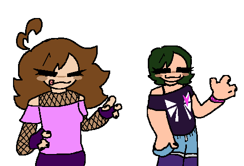 OccasionalSunkr's tweet image. drew me n my bfs sonas
i love him smm
#Art #faggots #cute