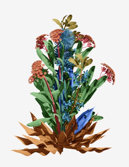 好きな花言葉を選んでブーケを作れたのでさんイメージで作ってきました。リンク先(ポルトガルパビリオン)で花言葉見れます