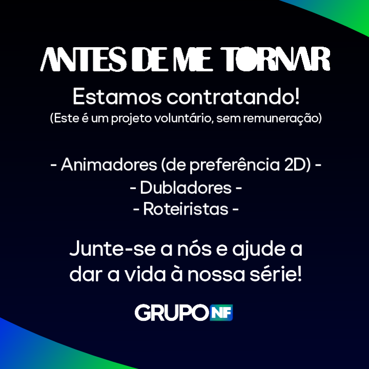 thierrynf12's tweet image. #animatorsneeded #castingcall #animadores #webseries #dublador #animationproject #hiring #indieanimaton #voiceactor #série_antesdemetornar
