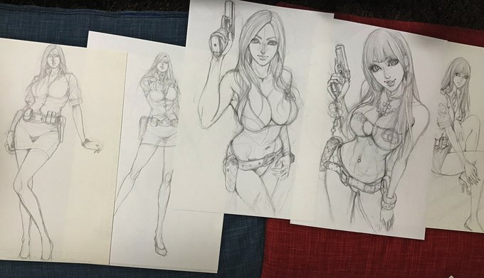 GALS POLICE 24時のラフ画まだ残ってました