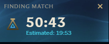 SZeldris's tweet photo. @riotgames idk if you estimated the Brawl queue times in accordance to whether Mercury was in retrograde or not, but it might be a little bit off https://t.co/oNmqlsYTnr
