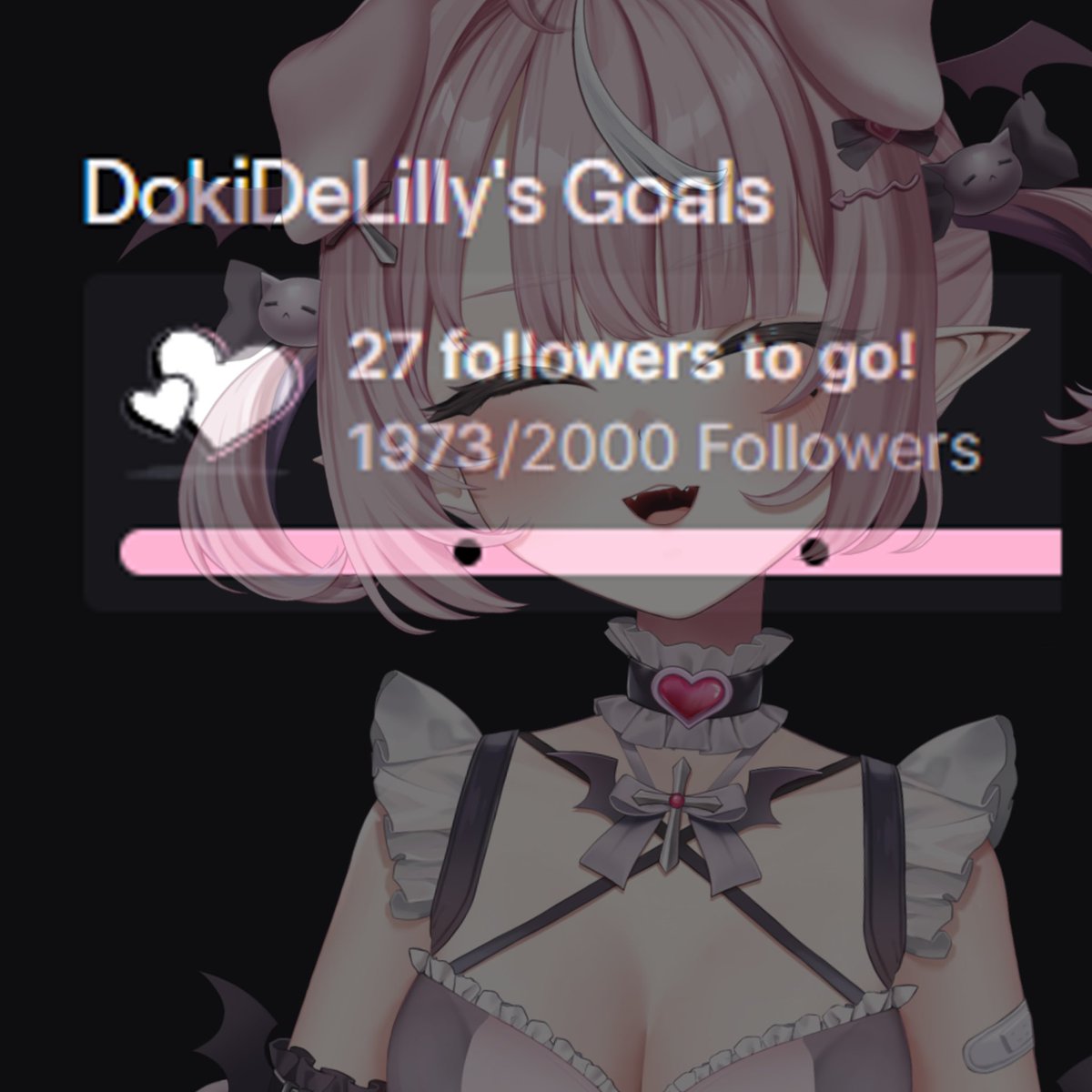 DokiDeLilly's tweet image. ❥・Awoooo!!!! ONLY 27 MORE SUBJECTS UNTIL 2k!!! 🐾💗

. . . . .
#Vtuber | #ENVtuber