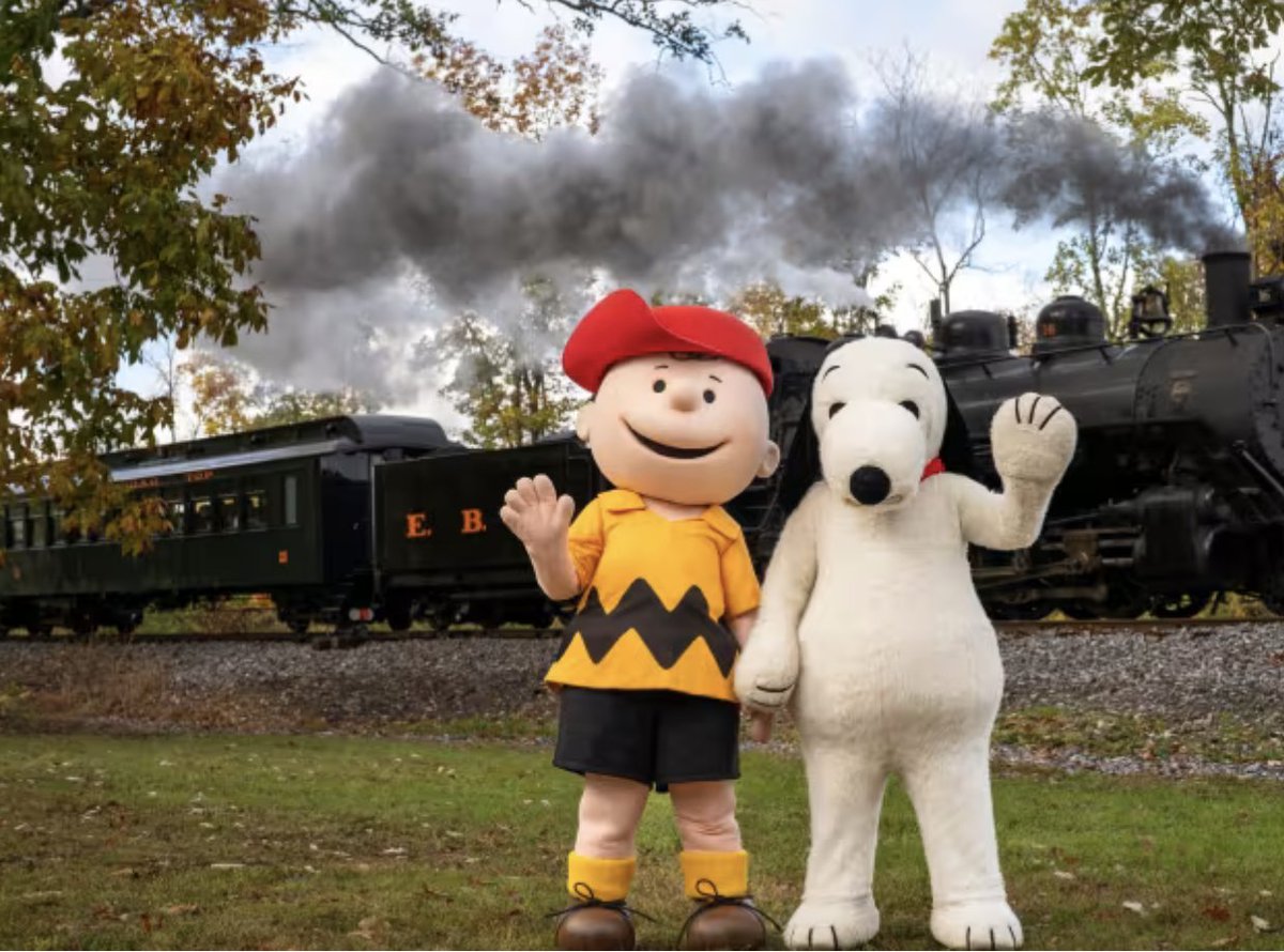 takingthekids's tweet image. Choo Choo! All aboard the Peanuts Train in Rockhill Furnace, PA! 🍂🎃
Enjoy stunning fall foliage &amp;amp; a hearty pumpkin patch experience you won’t forget.
Don’t miss this autumn adventure 👉 link in bio!
eastbroadtop.com/peanuts
#FallTrips #PennsylvaniaFallFun