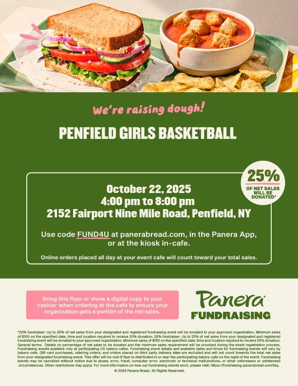Save the date. Help support Penfield Girls High School Basketball!