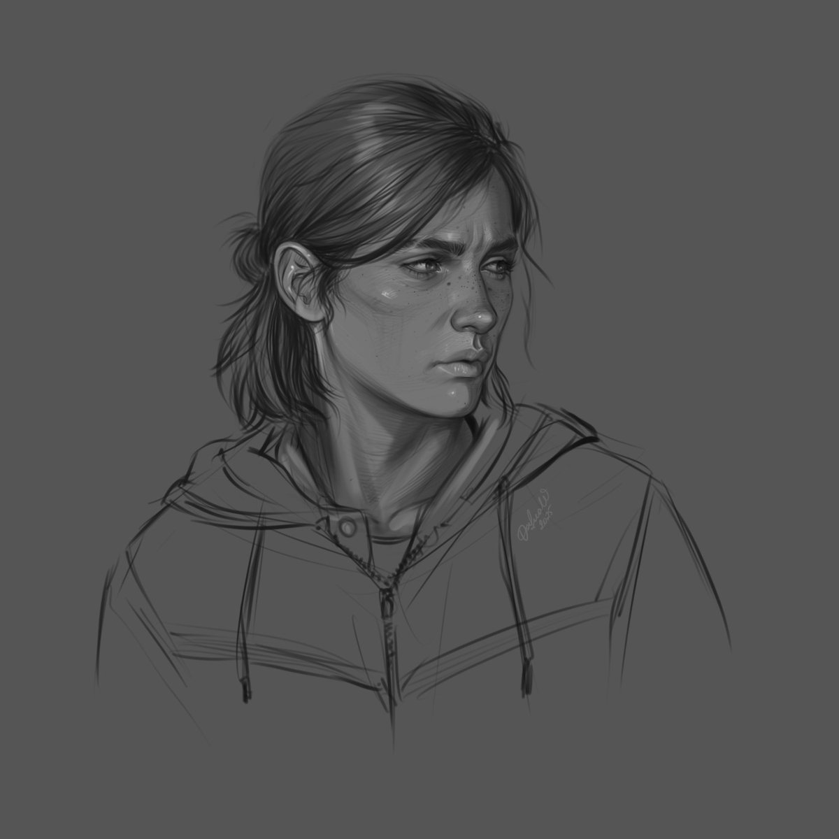 Alone and forsaken.

Little Ellie sketch before bed, cause I missed her ❤️‍🩹
#thelastofuspart2 #tlou
