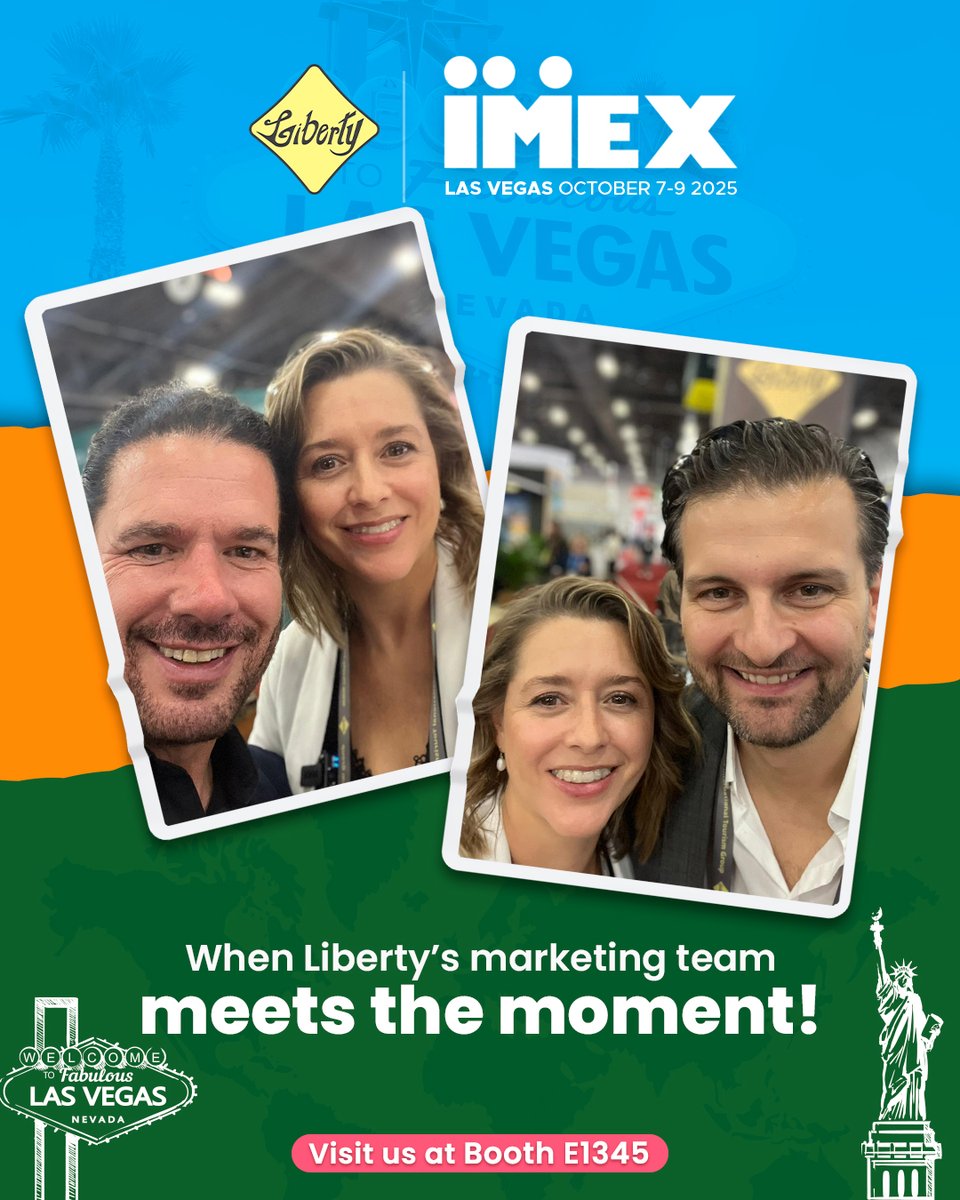 liberty_itg's tweet photo. When Liberty’s marketing team meets the moment, Sandrina style! 📸
From smiles to selfies, she’s capturing the Liberty spirit one click at a time.
#IMEX25 #IMEXAmerica #IMEXLasVegas #LibertyDMC #LibertyTourism #LibertyFamily #EventProfs #MICE #DMC #EventPlanners 🗽🌎 https://t.co/2UA4ZXLv9B