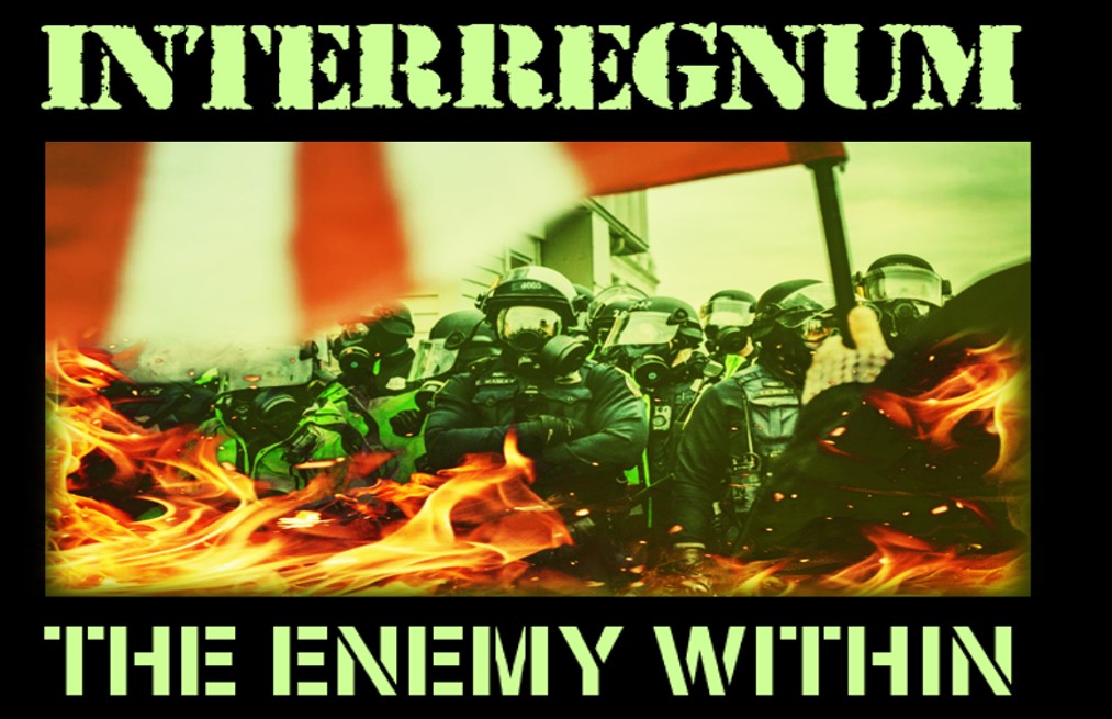 RonParanoia's tweet photo. 10/8/25: INTERREGNUM - THE ENEMY WITHIN
Recently, President Trump said he would consider using the Insurrection Act if federal courts prevented him from deploying the National Guard. Clyde Lewis at 7pm, pacific on https://t.co/lWj4RZmFqC. Call in at 503-225-0860. https://t.co/wqyJRXRg3E