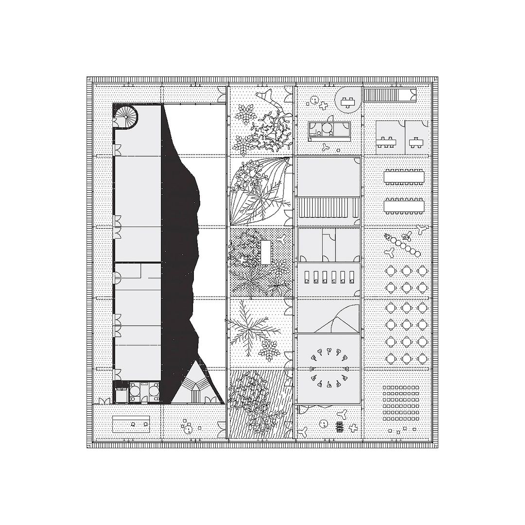 Me gusta la manera en que muestran este proyecto: un par de imágenes de la obra y una referencia a los procesos de diseño, con sus modelos y concepto.
Multifunction Sociocultural and sports facility; @bruther_architecture