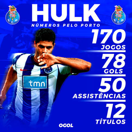 Hulk, um dos maiores ídolos da história do Porto