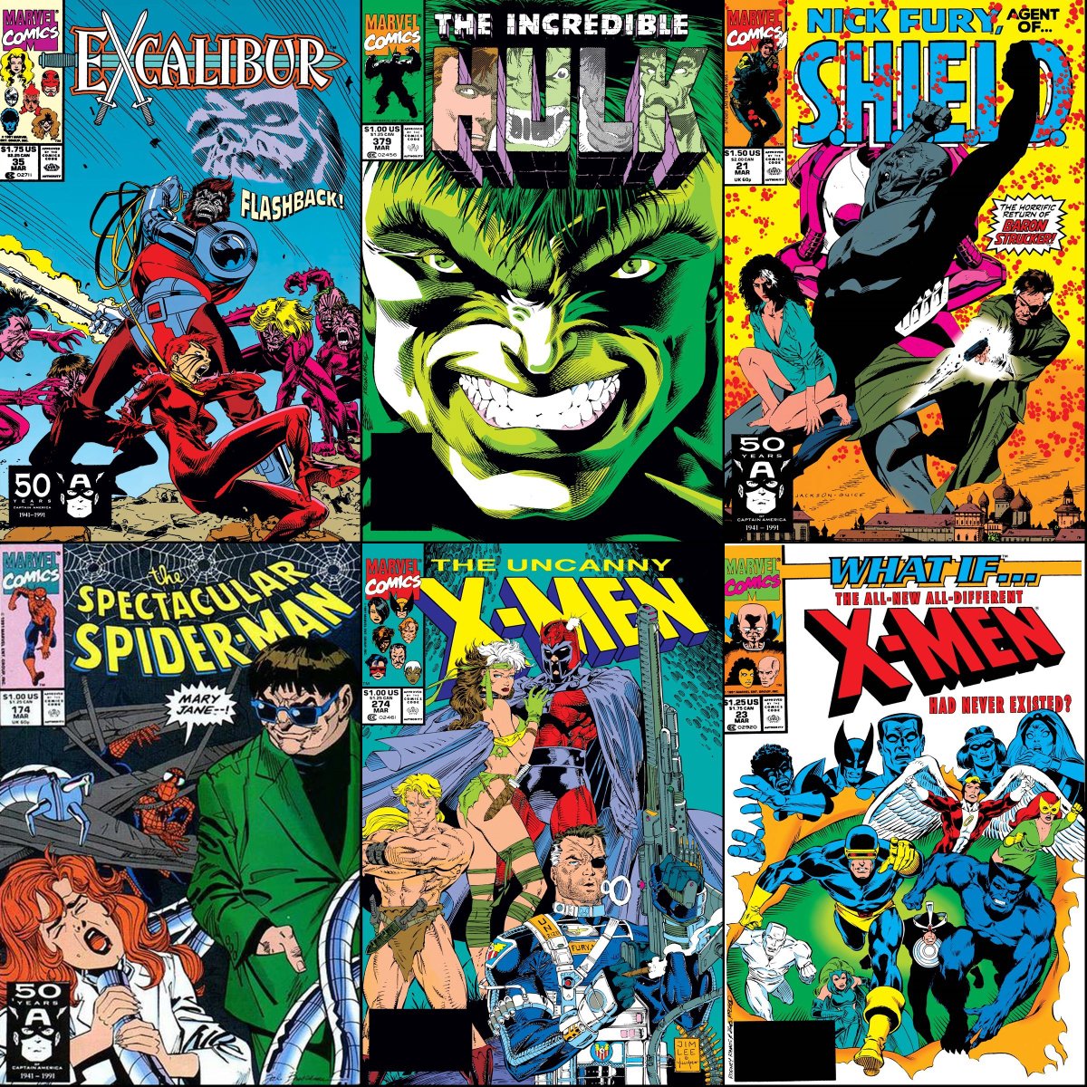 Marvel Comics that were on sale with cover dates of March 1991.