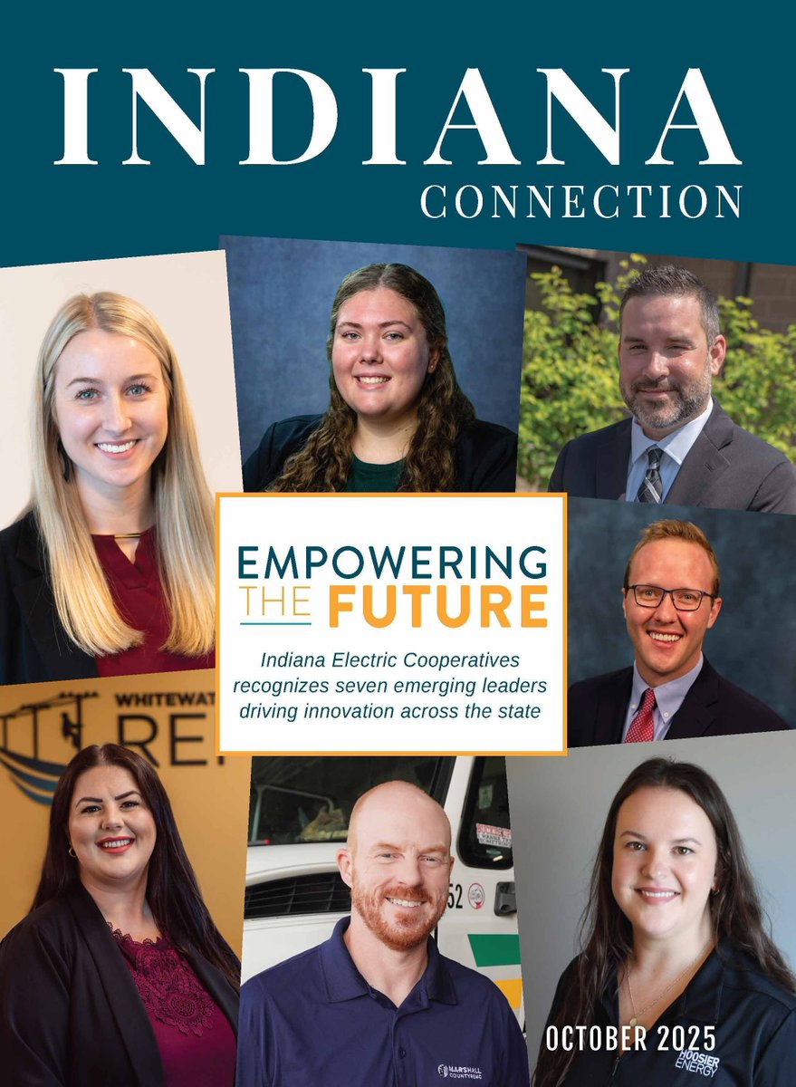 Congratulations to these seven Indiana electric co-op employees who are helping to drive the industry’s future through their empowering innovation. Learn more about them in this issue of Indiana Connection. goiec.org/4pHeCEm.