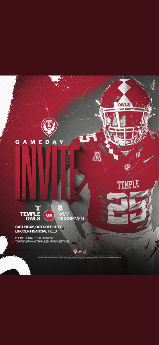 I’ll be at <a href="/Temple_FB/">Temple Football</a> this weekend!!.
<a href="/CoachFourTUFF/">Freddie Haynesworth IV</a> <a href="/BigBody_Nas8/">Nasir Gaines</a> <a href="/Coach_Hewitt86/">Matt Hewitt</a>