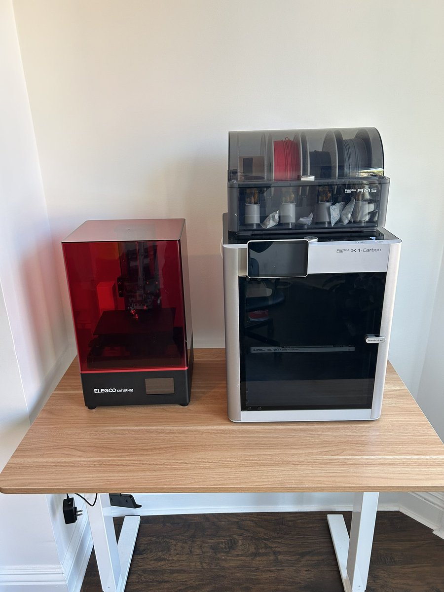 avimakesrobots's tweet image. Finally upgraded my home printing setup