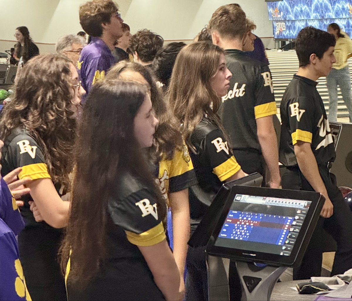 BVHSBowling's tweet photo. Both teams fell short to Cypress Lake today but there were some very good scores. Nathan Jordan and Ryan Engelbrecht both rolled 181’s while Mia Brooks shot a 158. https://t.co/hFswqRYShk