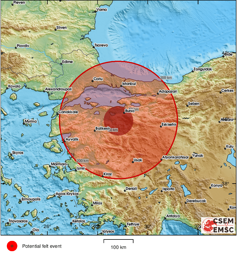 #Earthquake (#deprem) possibly felt 21 sec ago in #Turkey. Felt it? Tell us via:
📱m.emsc.eu/#app
🌐m.emsc.eu
🖥emsc-csem.org
⚠ Automatic crowdsourced detection, not seismically verified yet. More info soon!