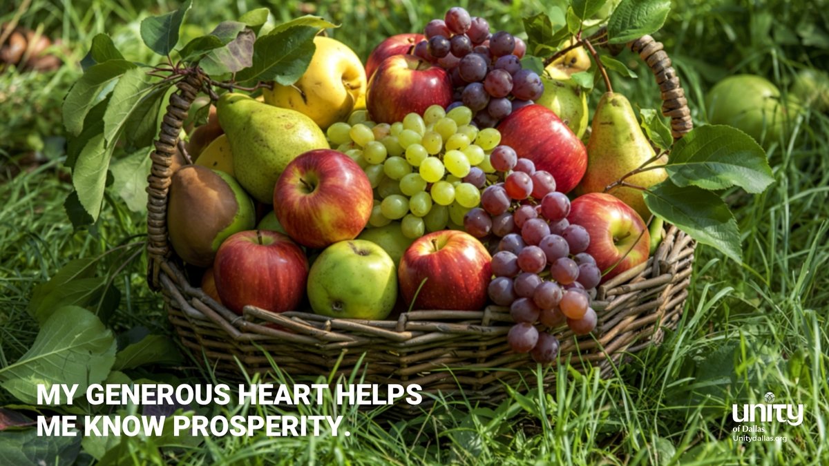 UnityDallas's tweet image. Prosperity
“MY GENEROUS HEART HELPS ME KNOW PROSPERITY.”– Dailyword.com
#DailyWord #Unity #UnityDallas #Prosperity