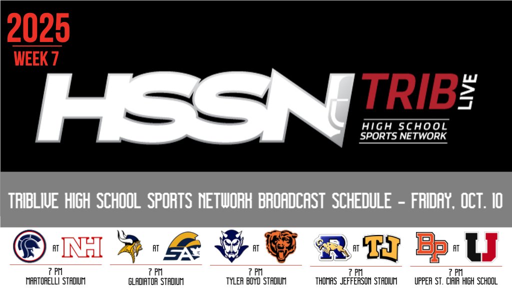 TribLiveHSSN's tweet photo. We hit the stretch run Friday on #HSSN! 

BROADCASTS: https://t.co/sdKlqNkSc7 https://t.co/Qempt2WKfp