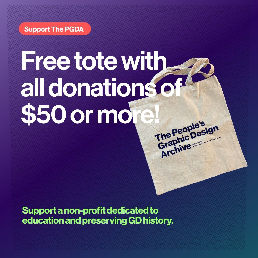 Totes are here!

A limited number of tote bags are available for all donations of $50 or more. Link in bio to donate now!

📚 Help us write the history of design! By donating, you’re not just giving money—you’re helping preserve history for generations to come. Donate now.