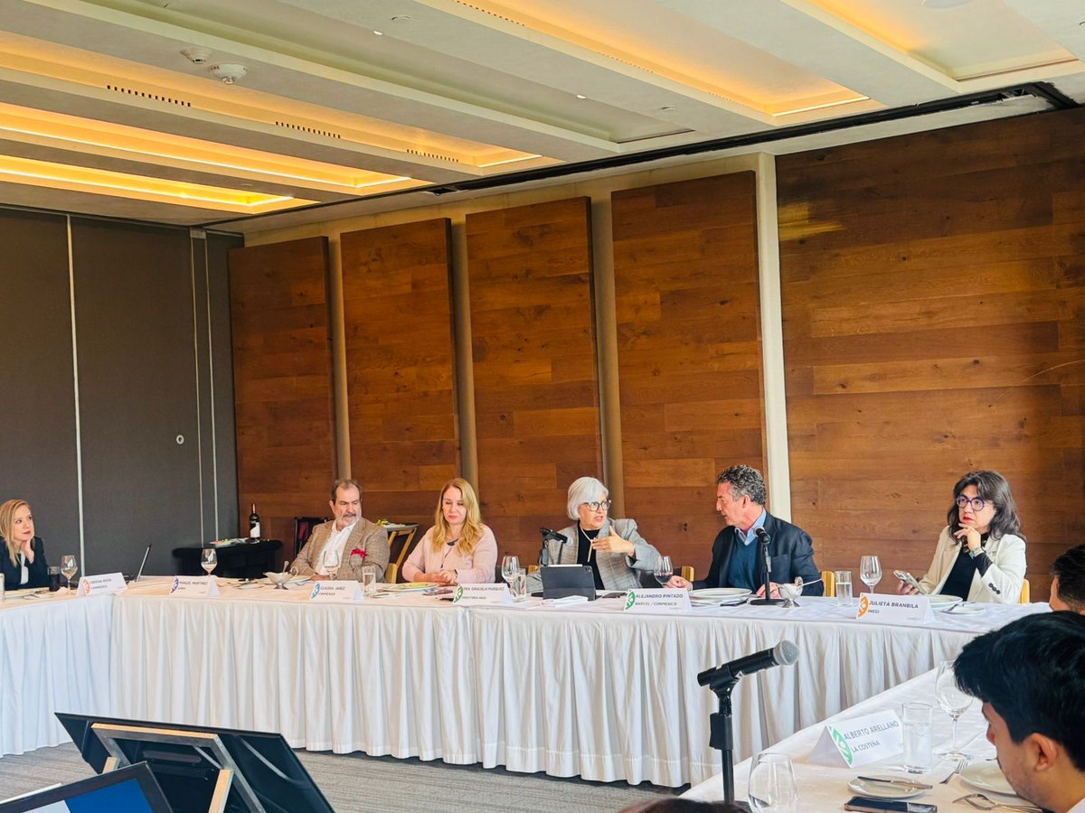 GMarquezColin's tweet photo. Gracias @claujanez, Presidenta Ejecutiva de #ConMexico, por invitarme a participar en su Consejo Directivo.
Compartí información sobre: ingresos y gasto, censos económicos y seguridad. Estos espacios son cruciales para fomentar el conocimiento y uso de la información del #INEGI. https://t.co/b65HZJDMha