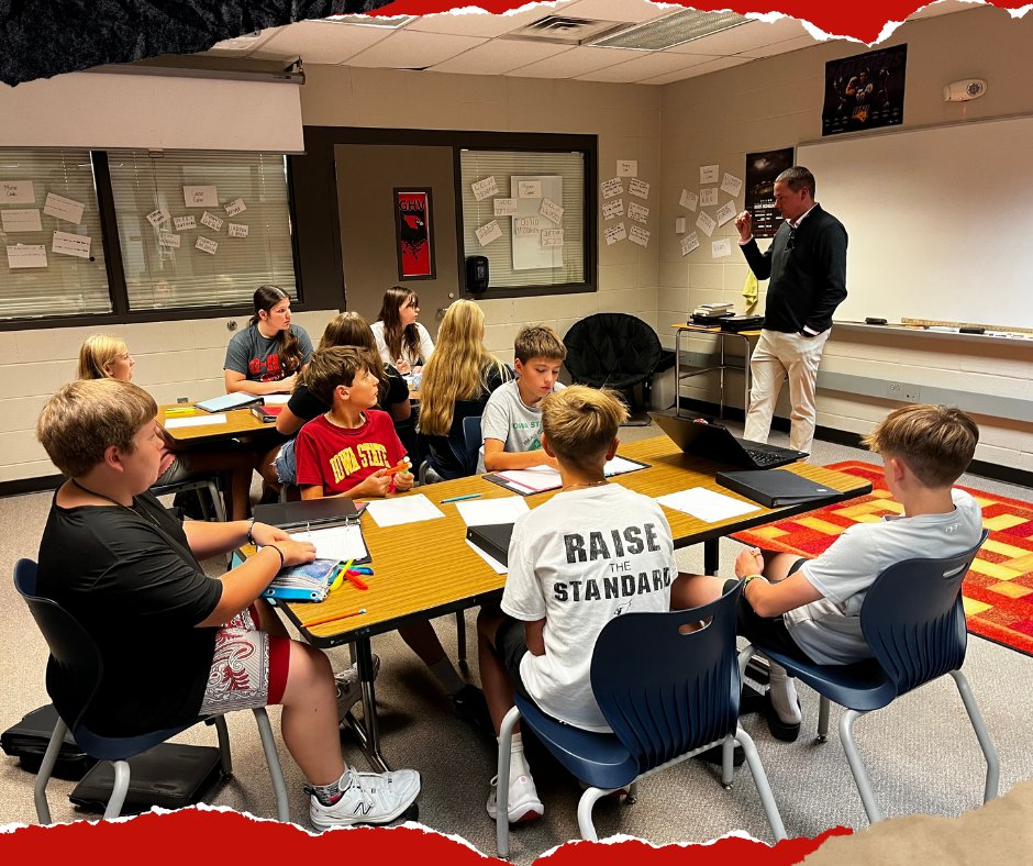 The Middle School Mock Trial students learned about the trial process from our guest attorney, Collin Davison!