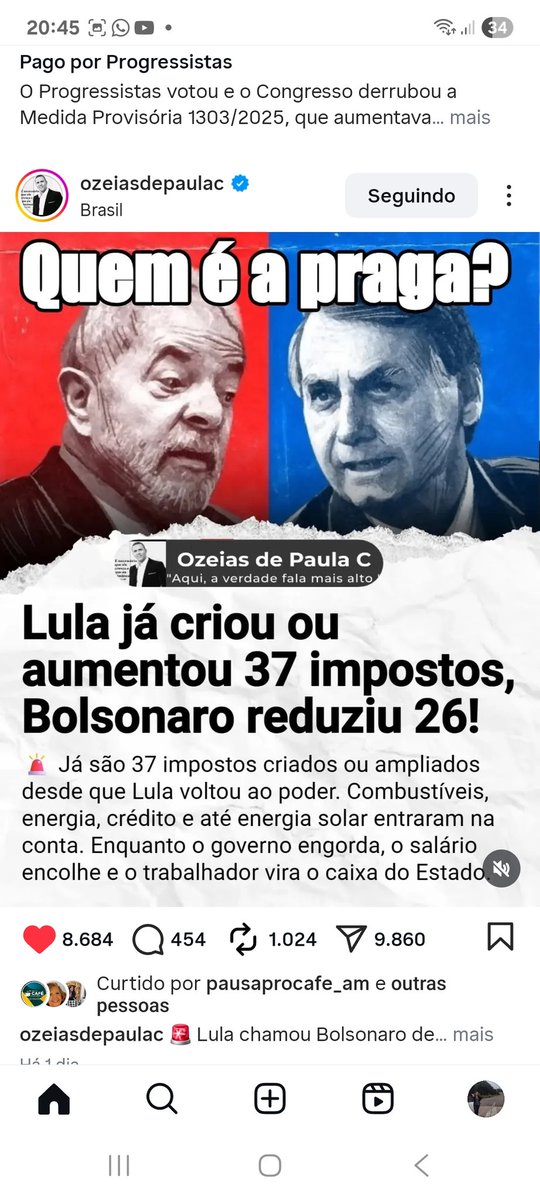LeiaRachor's tweet photo. @LulaOficial MENTE QUE NEM SENTE. 
LULA GOVERNO DOS IMPOSTOS. 
FORA LULA. https://t.co/wekIpqnpli