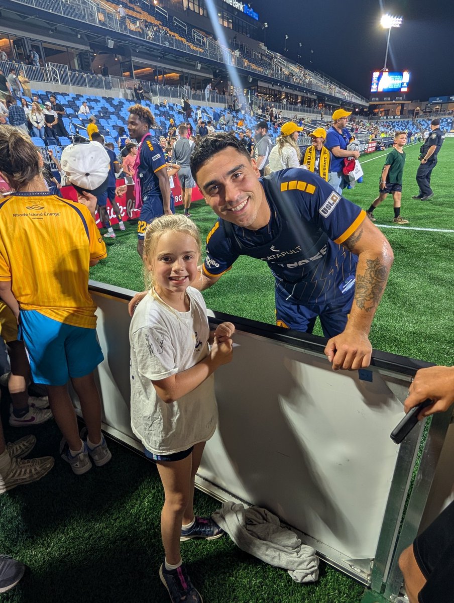 My favorite thing about becoming a soccer fan for the first time is seeing how the players spend so much time afterward taking pictures and signing autographs. It really is a sport of the people.