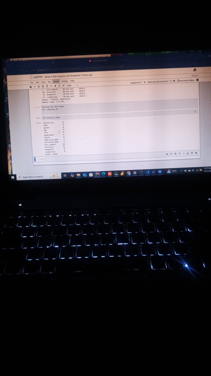 BeneboPrin37704's tweet image. It&apos;s 12:57am,
 while some men sleep,others attend the hallelujah challenge ,me exploring a Data set...
#learningpython  
#datafam
#LearningWithoutLimits 
@ObohX  abi na so una dey talk am? 😁😁