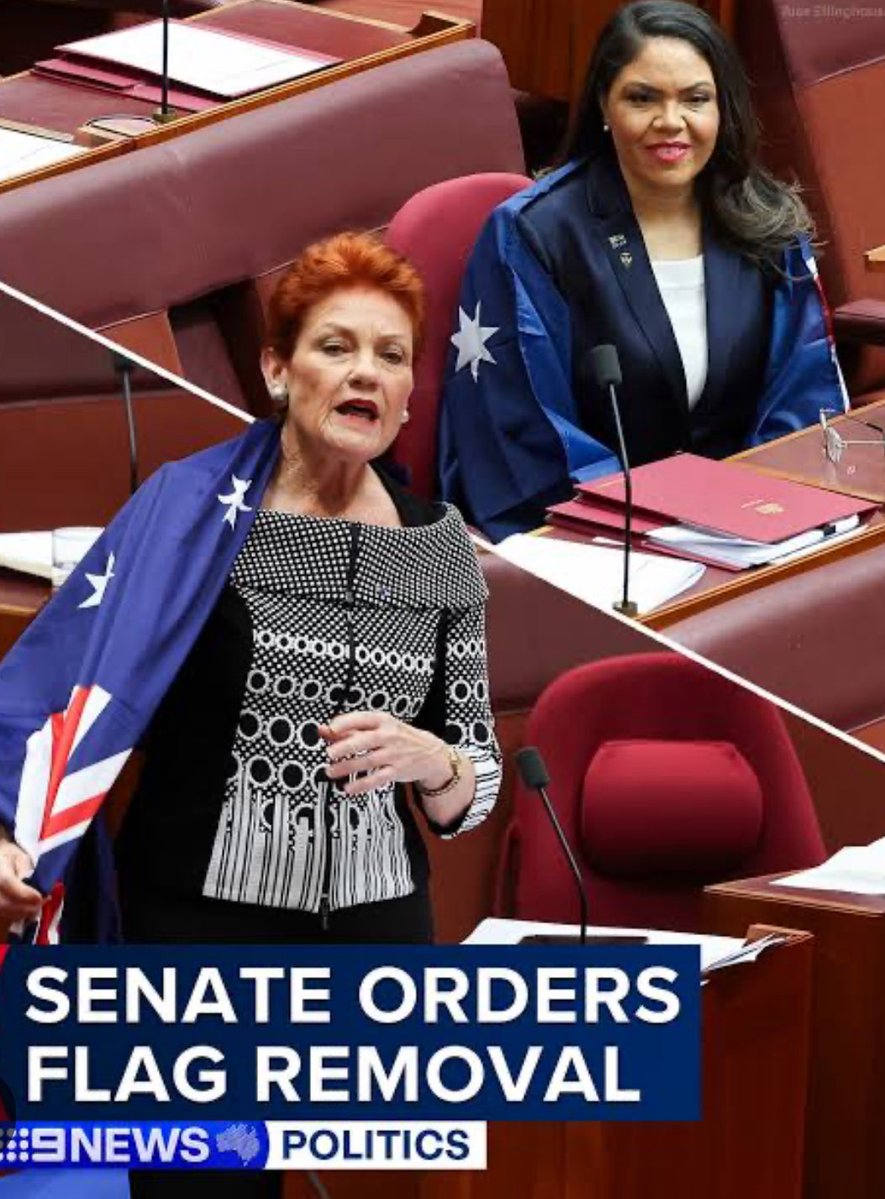 Lisa9Sophia's tweet image. The Australian Senate: Patriotic women on the left are ordered not to wear the Australian flag 

Yet the woman on the right,  who hates Australia, can wear the uniform of murderous terrorists in Gaza

One incites love for our country, the other incites hatred towards Jews, but in…