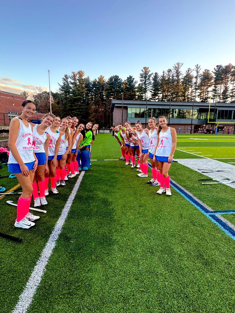 Tewksbury 5
Haverhill 1 
Next game vs Central Catholic 10/15 
#tewksbury #fieldhockey #playforacure #BreastCancerAwareness