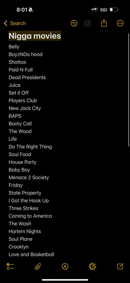 WOWGR8ForReal's tweet image. Updated my list of Nigga Movies tell me what I’m missing