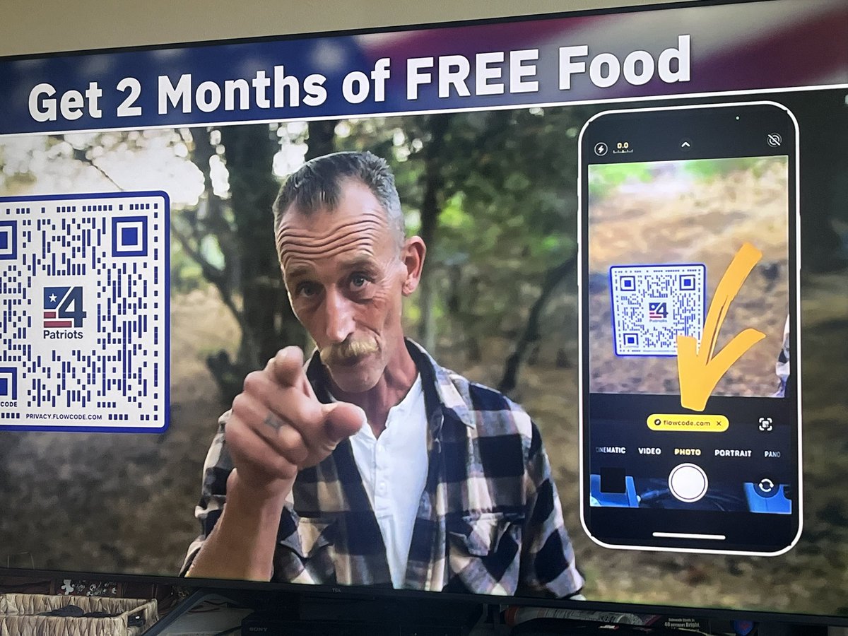 These Fox “teach old people how to use a QR code to buy “4Patriots survival food kits” is the funniest fucking thing.