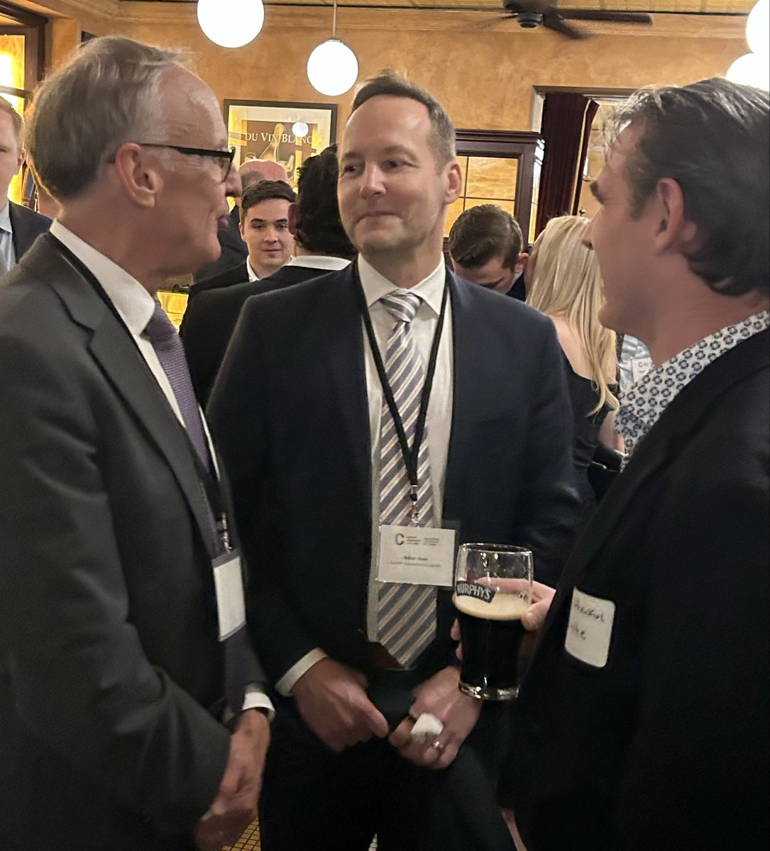Rob_Oliphant's tweet image. To create the strongest economy in the G7, we are advancing clean construction and resilient infrastructure.  

Great conversations, including with CEO of @CementCanada, @ajauer, at a reception with Canadian cement companies about the future of Canadian construction.