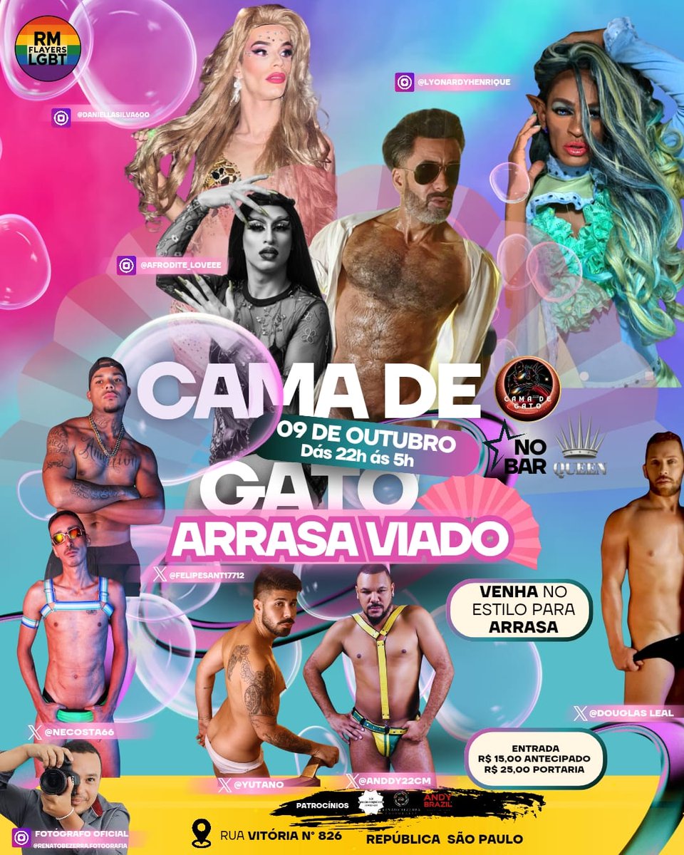 Sexo ao vivo na quinta do Bar Queen ... Mauro Fetichista e criadores de conteúdo se reúnem em uma noite de puro prazer e show interativo!