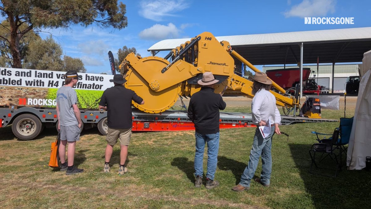🚨 Final Day at Elmore Field Days! 🚜🌾
It’s your last chance to catch the H4 Reefinator on display here in Elmore, VIC. Don’t miss your chance to come see it up close and have a chat with the team before the event wraps up!
👉 We’re at Site 1120 – see you soon!

#ElmoreFieldDays