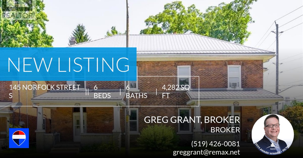 📍 New Listing 📍 Take a look at this fantastic new property that just hit the market located at 145 Norfolk Street S in Simcoe. Reach out here or at (519) 426-0081 for more information homeforsale.at/145_NORFOLK_ST…