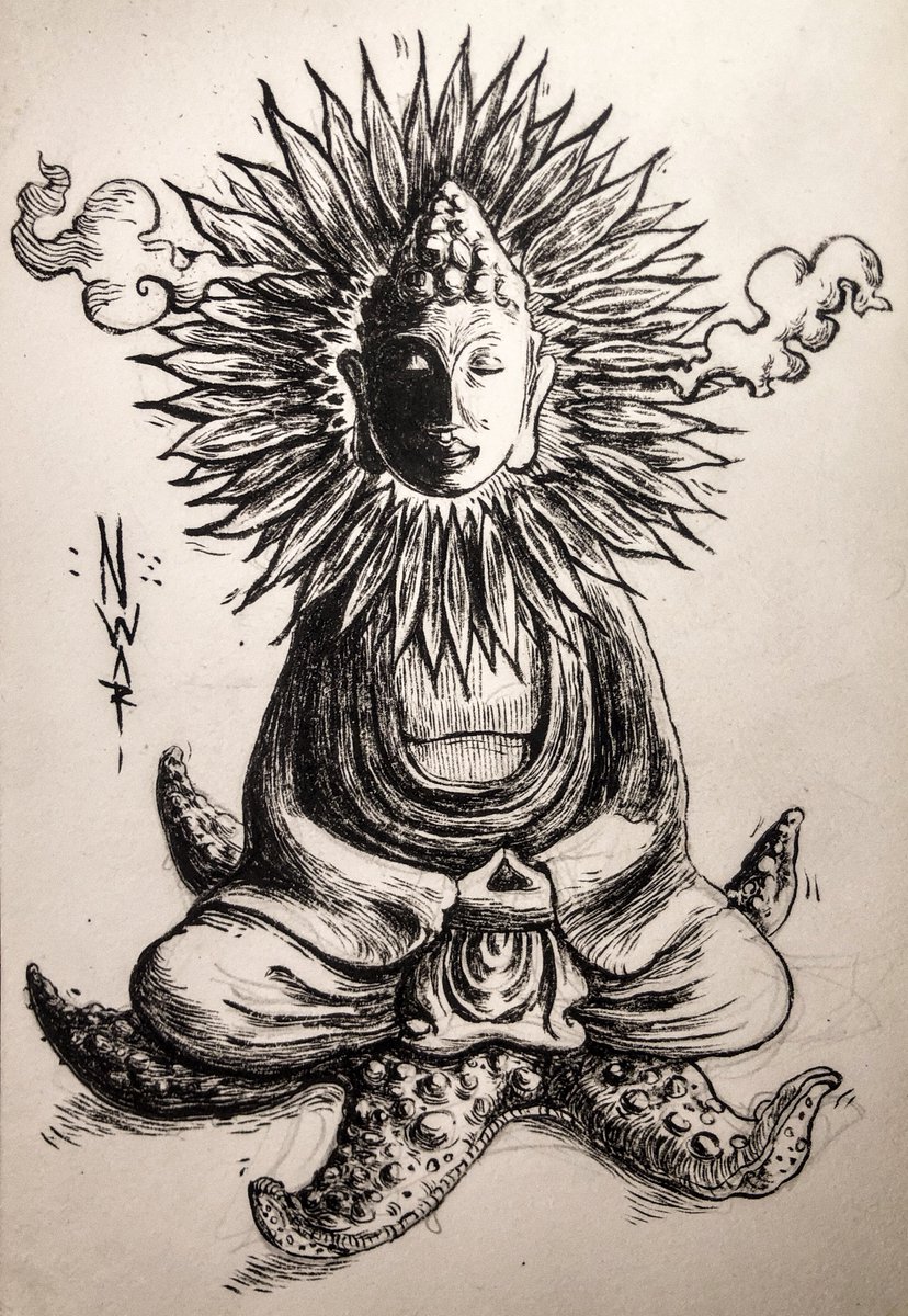 nwari_art's tweet photo. Day 7: Star Fish x Sunflower
“Sea Star Sage”
#Inktober2025 #Plantober2025 #inktober https://t.co/CPErn4P21w