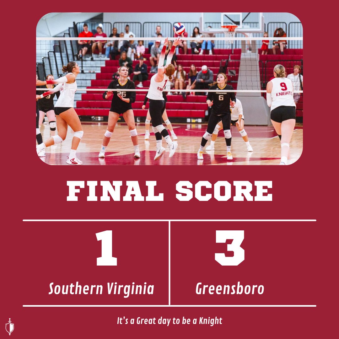 Men’s Soccer
The Knights secured a hard-fought 1–0 victory over Guilford College.

Women’s Volleyball
Despite a strong showing, Southern Virginia fell 1–3 to Greensboro College
