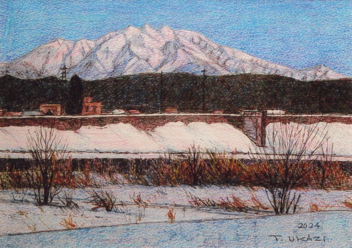 お知らせ》 「宇賀治徹男 ペン画展 ―空や山を見つめて―」 10月9日(木