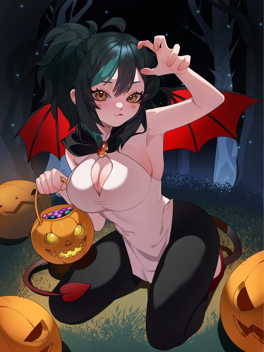 Boo~! A sparkly ghost just popped in and squealed, It’s <a href="/OofieTV/">OOFIE ૮꒰ ˶• ༝ •˶꒱ა ♡</a> ✨
Here’s the lil’ Halloween art baby I made full of love~ 👻💖

#Vtuber #winner #artraffle #ych