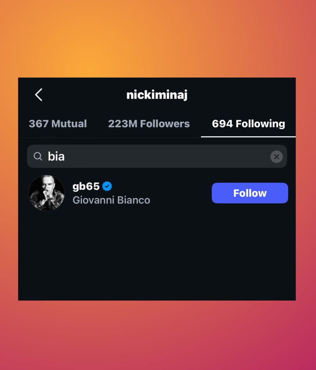 As expected ,Nicki Minaj has unfollowed her last standing lap dog, Bia on Instagram. 

This comes after she admitted to deleting tweets praising Cardi B for Nicki's validation.