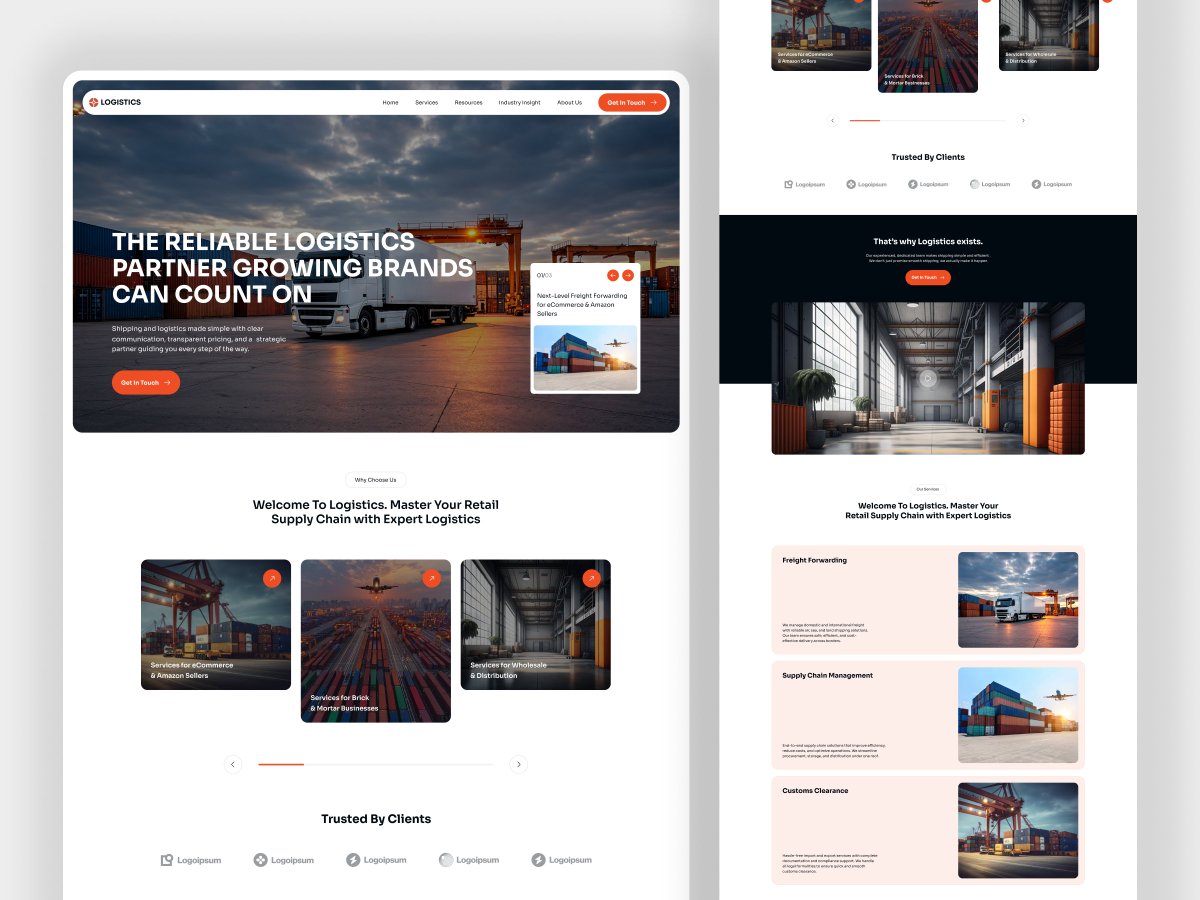 rajesh_uiux's tweet image. Shipping & Logistics Website Design
behance.net/rajesh_godhani…
I design modern, user-friendly shipping and logistics websites that help businesses showcase their services, track shipments, and generate more leads.
