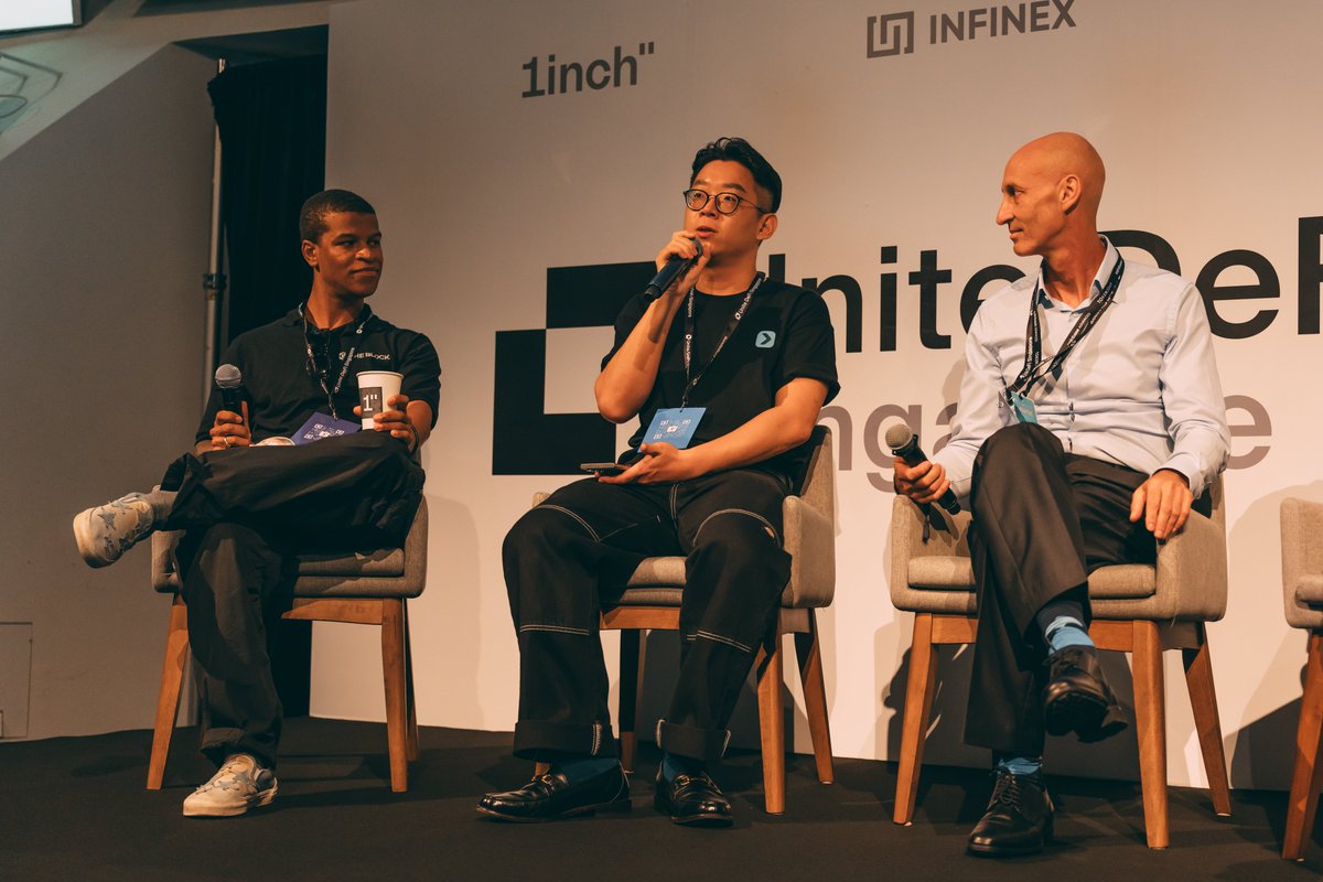 BitgetWallet's tweet image. We spent more time on panels at #Token2049

At @1inch&apos;s Unite DeFi, our Head of Growth @SrWillWill joined voices from @Dune, @Kiln_finance, @BackedFi &amp;amp; @TheBlock__ to discuss how tokenized assets are rewriting the playbook for finance.

Goated panel = RWAs bridging TradFi &amp;amp; DeFi