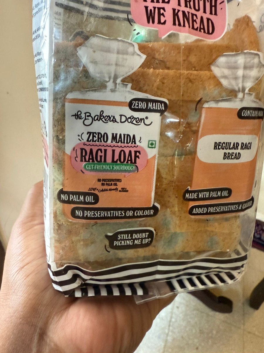 Ordered bread from The Baker’s Dozen via <a href="/SwiggyInstamart/">Guess Who?</a>   it arrived spoiled and this was meant for kids! The pack says it’s within date, but it's clearly unfit to eat. A refund or replacement isn’t enough — who’s responsible for food safety here? 

<a href="/FreshatTBD/">The Baker's Dozen</a> <a href="/SwiggyInstamart/">Guess Who?</a>