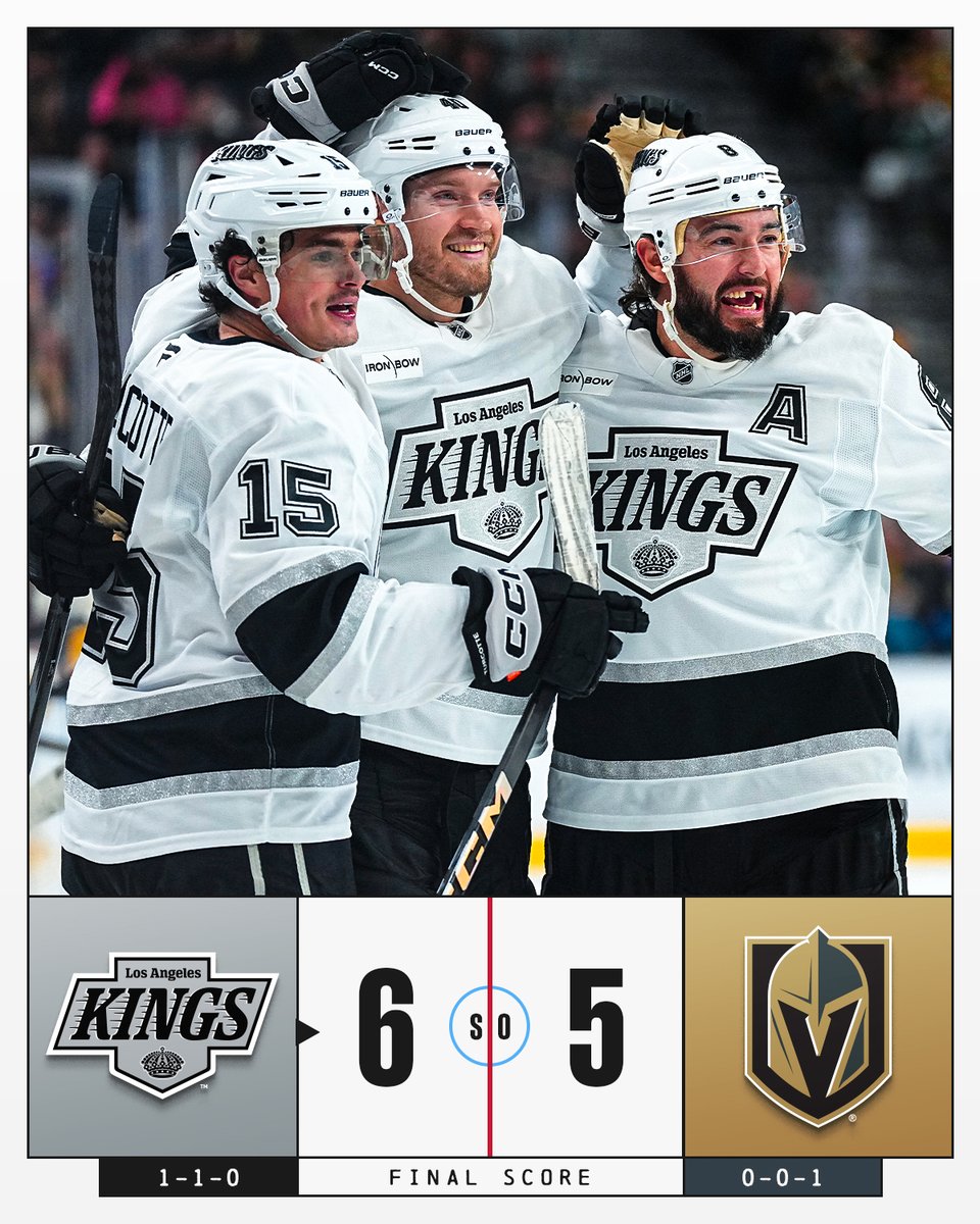 The <a href="/LAKings/">LA Kings</a> win an absolute THRILLER in Vegas! 🤩 #NHLFaceOff