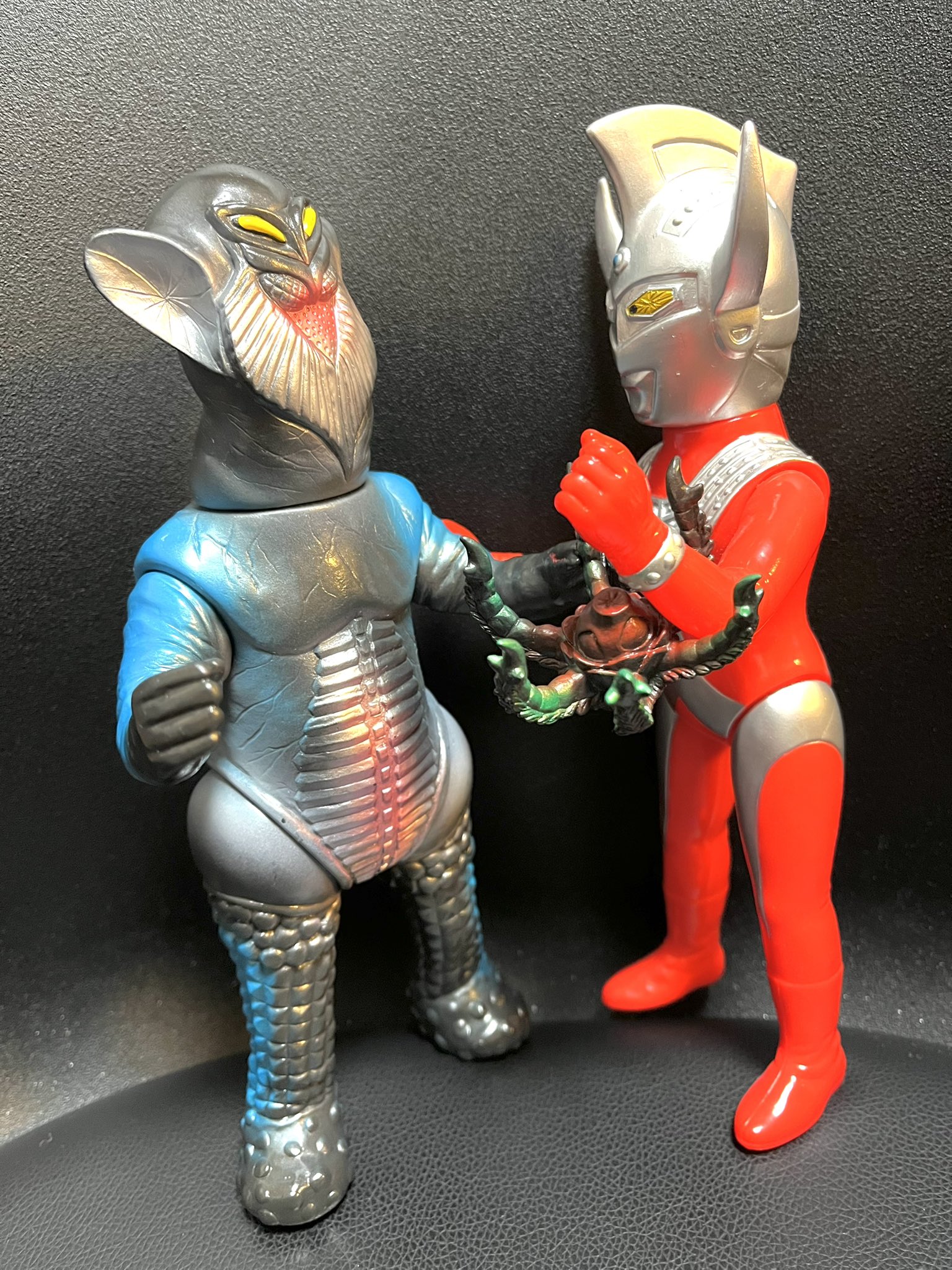 ベアモデル　メフィラス星人二代目　マンダリン草付き ソフビ ベアモデル オール怪獣コレクション メフィラス星人 2