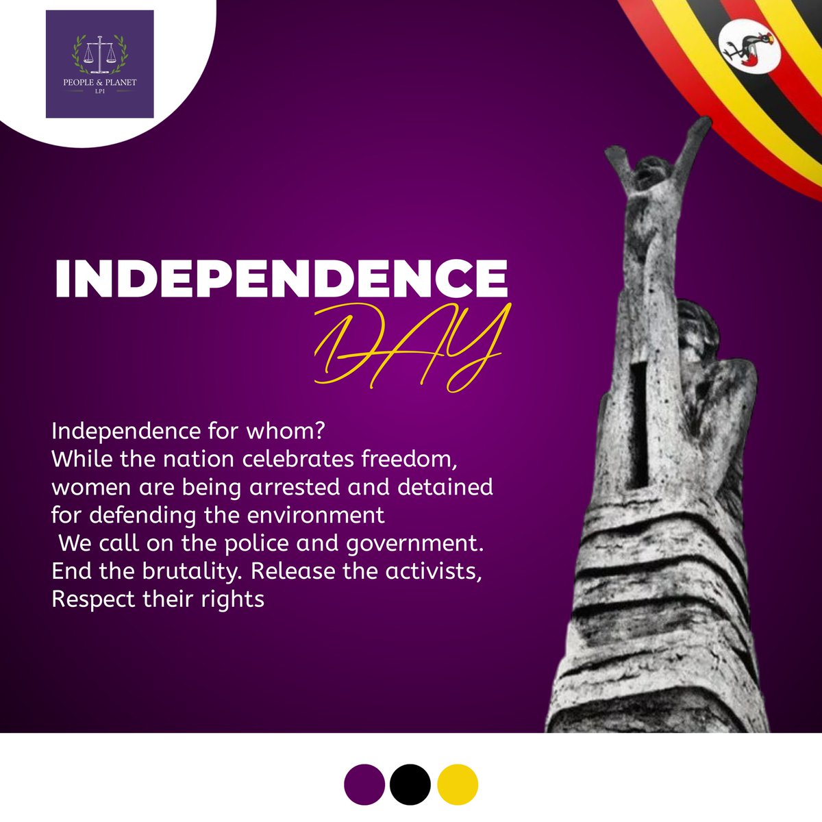 #LibertyProBonoInitiative True independence is empty if the women protecting our land and rivers live in fear of arrest. Their fight for our planet is our collective fight for freedom. #GreenDefenders