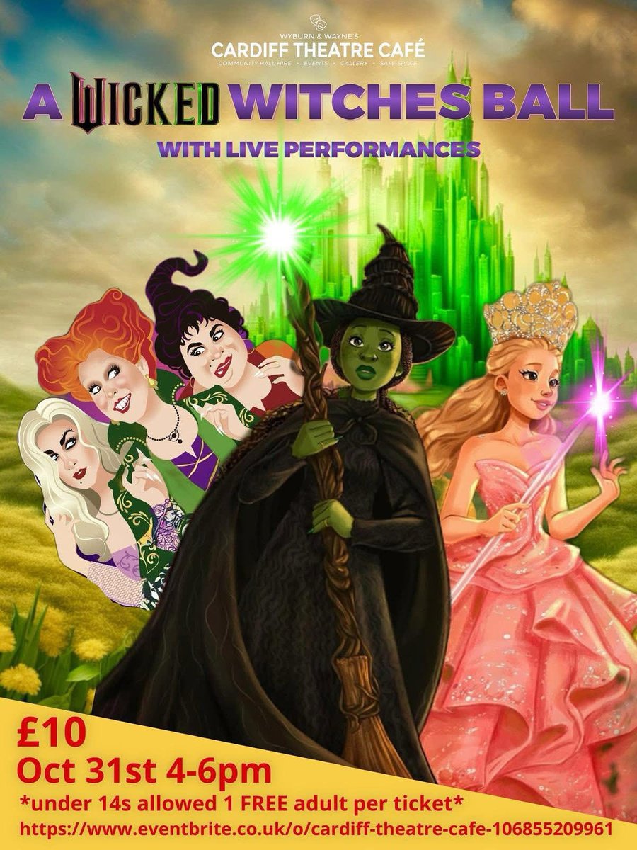 WyburnWayne's tweet photo. A Wicked Witches Ball at @Cardiff_Theatre 

https://t.co/qo2Y0dOqc4 https://t.co/7ZIXNtEUc7
