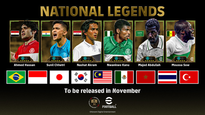 JhonRojas's tweet image. Estas son las Leyendas Nacionales que llegarán en el Starter Set de #eFootball:
 
🇧🇷 Alexandre Pato
🇮🇩 Atep Rizal
🇯🇵 Yoichiro Kakitani
🇰🇷 Cha Bum-kun
🇲🇾 Mokhtar Dahari
🇲🇽 Rafael Márquez
🇲🇦 Mehdi Benatia
🇹🇭 Kiatisuk Senamuang
🇹🇷 Burak Yilmaz