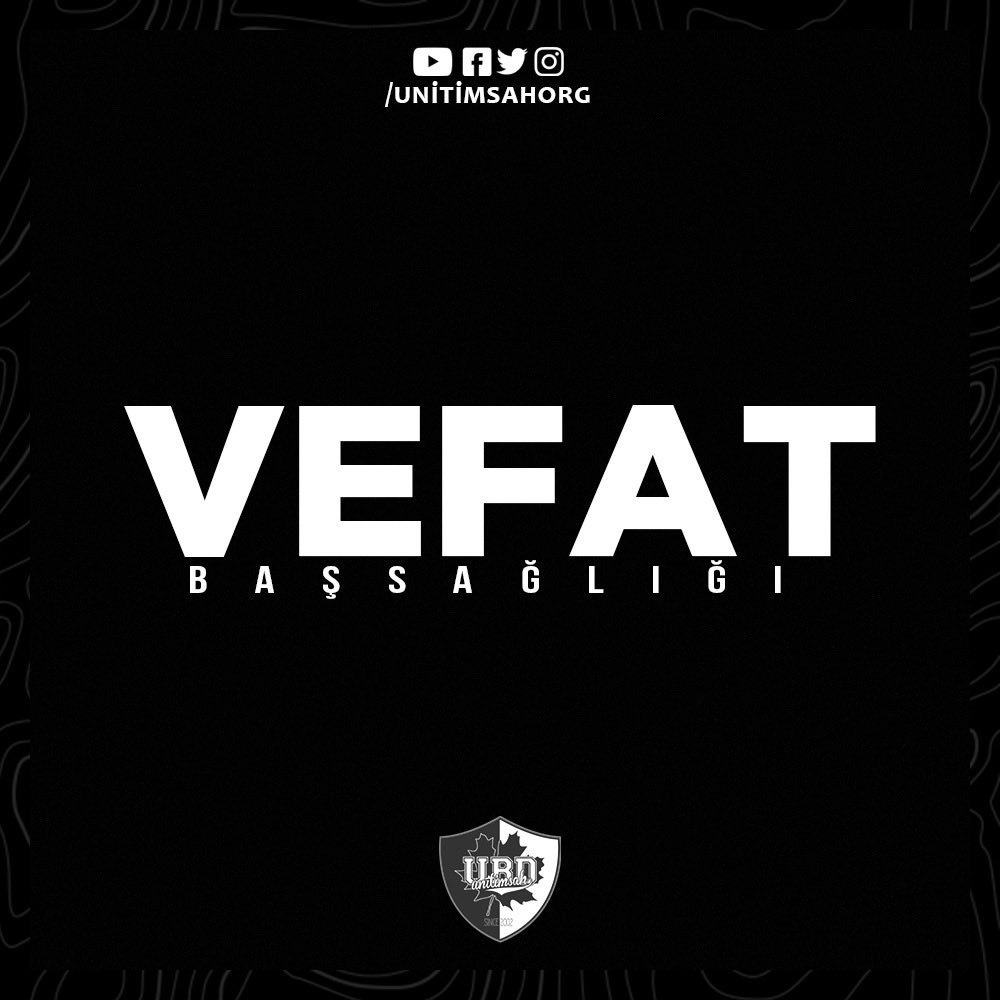 Dernek üyelerimizden Yavuz Buğra Güçlüer’in babası Reşat Güçlüer vefat etmiştir. 
Cenazesi öğlen namazına müteakip Sinandede Camisinden kaldırılıp Baruthane Mezarlığı’na defnedilecektir. 
Allah rahmet eylesin, mekanı cennet olsun.