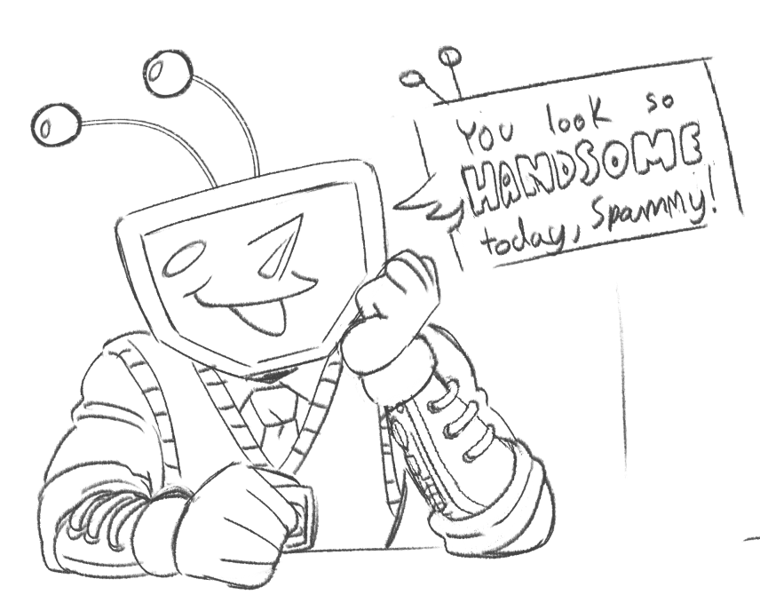 applesaucecrow's tweet photo. No he dont #spamtenna #deltarune https://t.co/w427VEBZvh